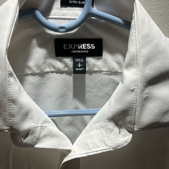 Mens Express white button down size small - Picture 2 of 6